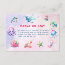 Roze onder het Zee Baby shower Boeken voor Baby