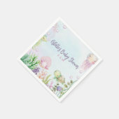 Roze Onder het Zee Baby shower servetten (Hoek)