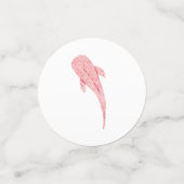 Roze onder het Zee Dieren Confetti (Kleine voorkant)