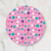 Roze onder het Zee Nautical Whale Birthday Bedankjes Labels (Achterkant)