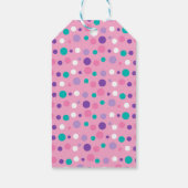 Roze onder het Zee Nautical Whale Birthday Cadeaulabel (Achterkant)