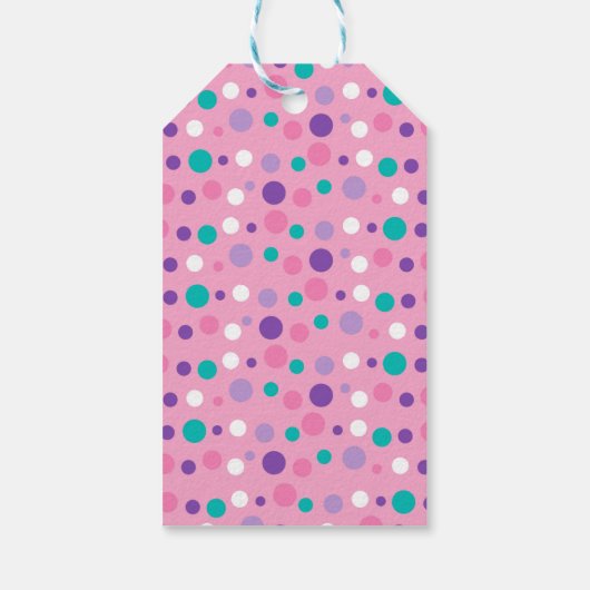 Roze onder het Zee Nautical Whale Birthday Cadeaulabel (Achterkant)