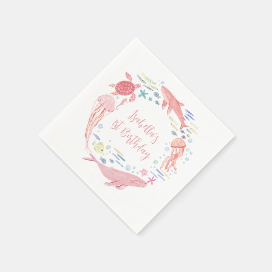 Roze onder het Zee Servet (Hoek)