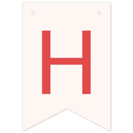 Roze onder het Zee Verjaardagsfeestdecor Vlaggetjes (Tweede vlag)