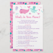 Roze onder het Zee wat in uw telefoonspel is (Voorkant / Achterkant)