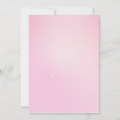 Roze Onder het Zeeen baby shower Kaart (Achterkant)