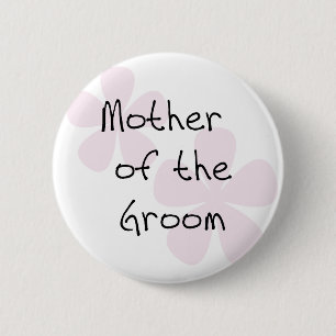 Roze onderdompelbloemen Moeder van Groom Ronde Button 5,7 Cm