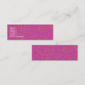 Roze onderdruk mini visitekaartje (Voorkant / Achterkant)
