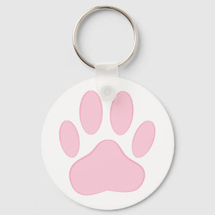 Roze onderdruk sleutelhanger