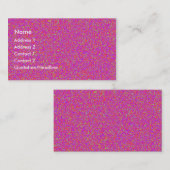Roze onderdruk visitekaartje (Voorkant / Achterkant)