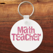 Roze onderdrukker Wiskunde Sleutelhanger (Voorkant)