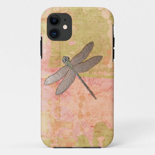 Roze onderdrukkingen Dragonfly Case-Mate iPhone Case (Achterkant)