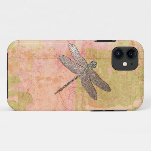Roze onderdrukkingen Dragonfly Case-Mate iPhone Case (Achterkant (horizontaal))