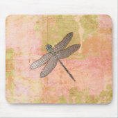 Roze onderdrukkingen Dragonfly Muismat (Voorkant)