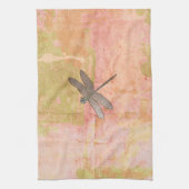 Roze onderdrukkingen Dragonfly Theedoek (Verticaal)