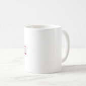 Roze onderkant koffiemok (Voorkant rechts)