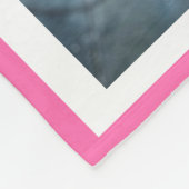 Roze onderverf drukt ons op onze hoofdfoto fleece deken (Hoek)