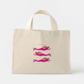 Roze onderzeese mermaïde Thunder_Cove Mini Tote Bag (Achterkant)