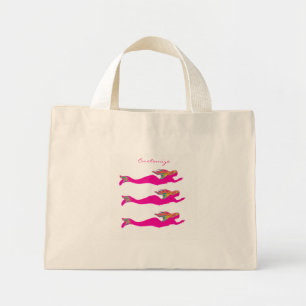 Roze onderzeese mermaïde Thunder_Cove Mini Tote Bag