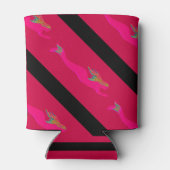 roze onderzeese mermaïden rood blikjeskoeler (Achterkant)