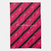 roze onderzeese zeemeermin theedoek (Verticaal)