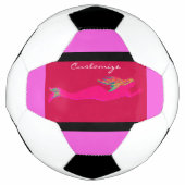 roze onderzeese zeemeermin voetbal (Voorkant)