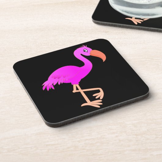 Roze Onderzetter Flamingo - Uw kleuren (Linkerzijde)