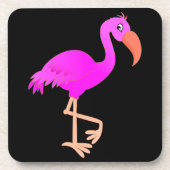 Roze Onderzetter Flamingo - Uw kleuren (Voorkant)