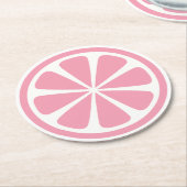 Roze Onderzetter op basis van compacte graaf (Gebogen)