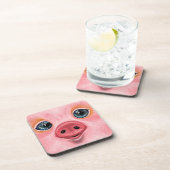 Roze Onderzetter Smile (Rechterzijde)