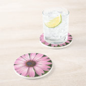 Roze Onderzetter van de Afrikaanse Daisy (Zijkant)
