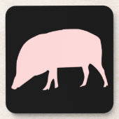 Roze Onderzetter van de Varkensherkork (Voorkant)