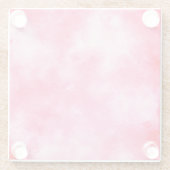 Roze Onderzetter van glas (Achterkant)