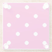 Roze Onderzetter van glas Glazen Onderzetter (Achterkant)