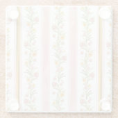 Roze Onderzetter van glas Glazen Onderzetter (Achterkant)