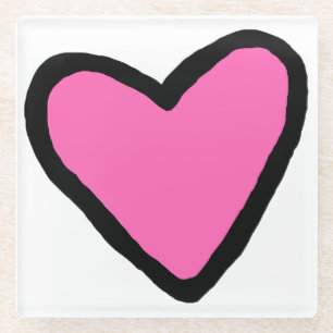 Roze Onderzetter van hars