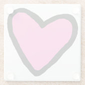 Roze Onderzetter van hars (Achterkant)