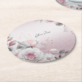 Roze Onderzetter van het Witboek van Floral (Gebogen)