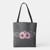 Roze onderzetters tote bag (Achterkant)