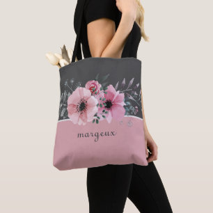 Roze onderzetters tote bag