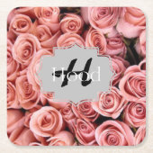 Roze Onderzetters van Floral (Voorkant)