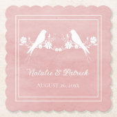 Roze Onderzetters van het Huisvestaartwedstrijkpap (Voorkant)