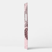 Roze ondoorzichtige bovendrijver met vlinder Case-Mate iPhone case (Achterkant / Rechts)