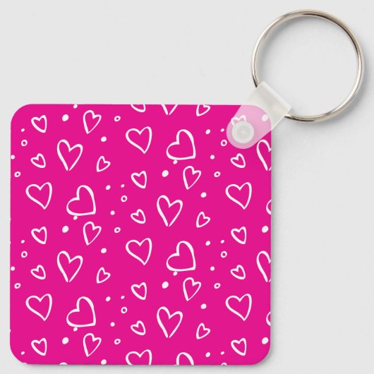 Roze One Photo Moederdag Gift Sleutelhanger (Achterkant)