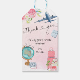 Roze ONEderful Wereld Meisjes 1e Verjaardag Gift L Cadeaulabel