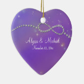 Roze oneindige symbolen Infinite liefhebberij Keramisch Ornament (Rechts)