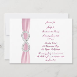 Roze oneindige uitnodiging van de Bachelorette