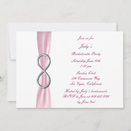 Roze oneindige uitnodiging van de Bachelorette
