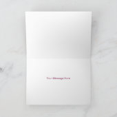 Roze Oneindigheids Hart Bedankkaart (Binnen)