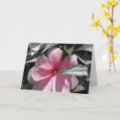 Roze Ongeduldig Kaart (Gele Bloem)